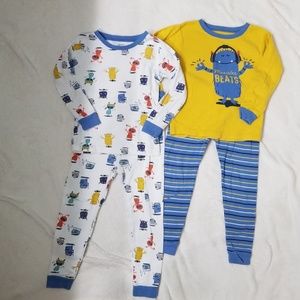 Carter's Boys 3T Monster Pajamas - 4 piece set